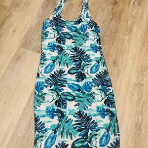 Salt Life Tropical Leaf Print Dress - SM
